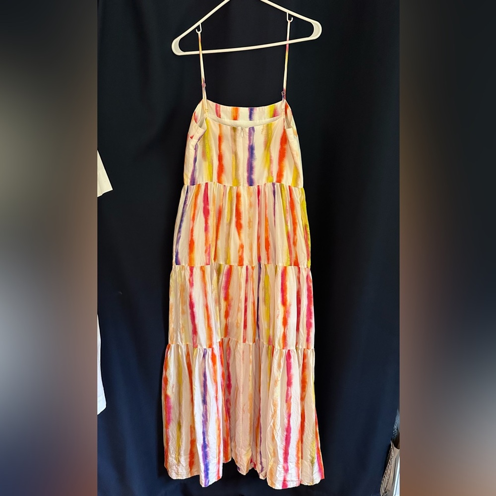 Nicholas Kerala Fully Lined Multi-Color Stripes Maxi Dress 10 - Picture 5 of 7